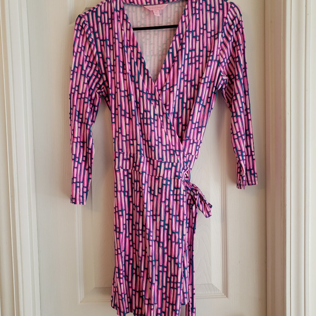 Lilly Pulitzer Karlie Wrap Romper Xs Worn Once